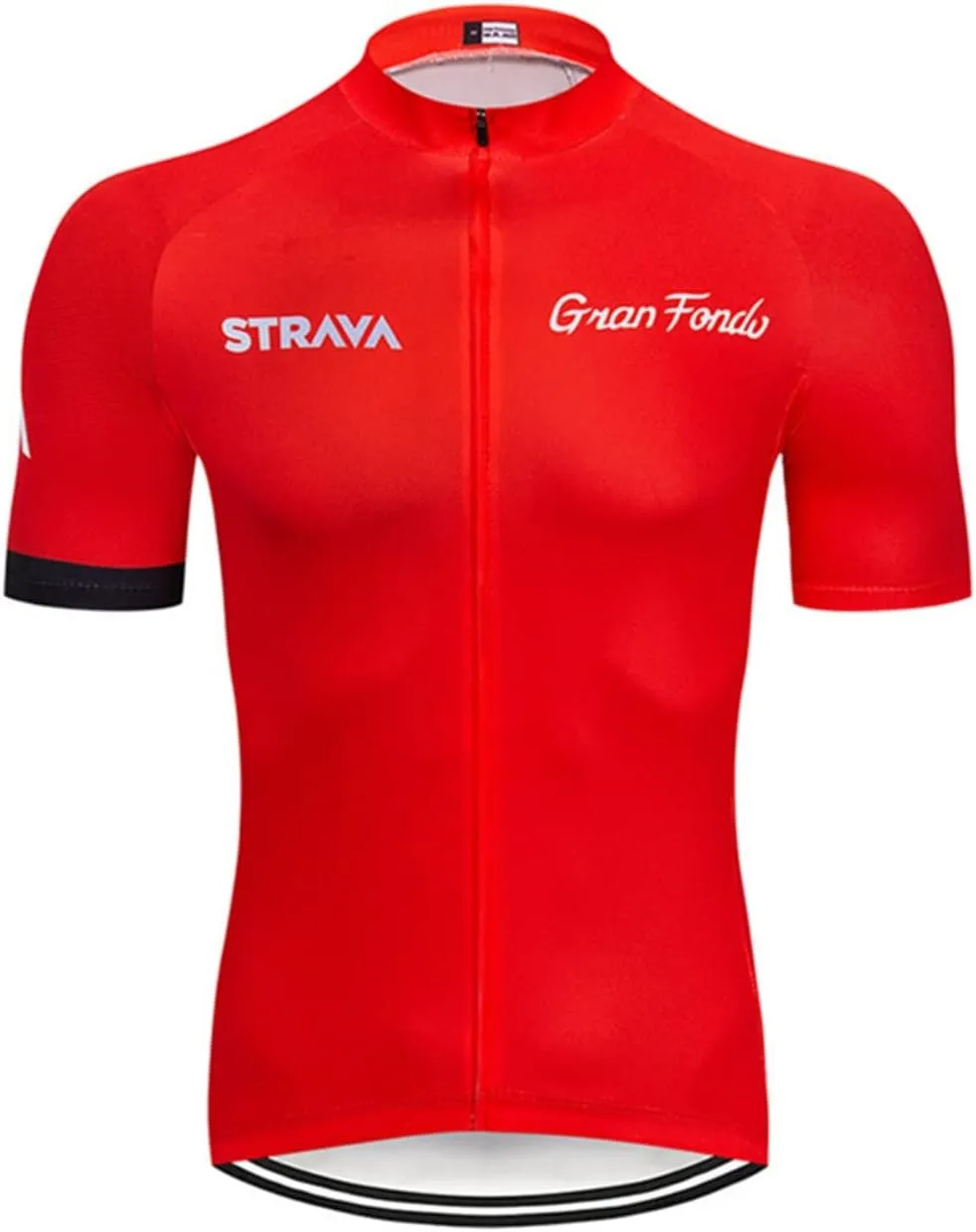 Men's Cycling Jersey Breathable Lightweight Short Sleeve Elastic Pro Road Bike Shirt Full Zip