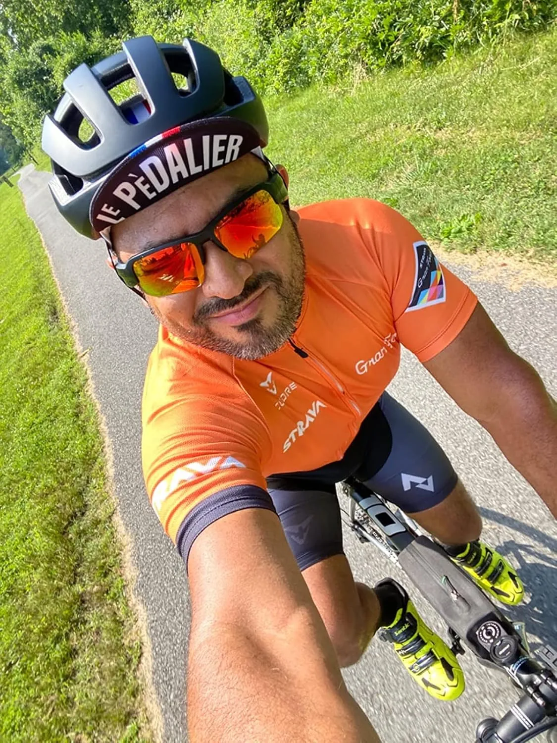 Men's Cycling Jersey Breathable Lightweight Short Sleeve Elastic Pro Road Bike Shirt Full Zip