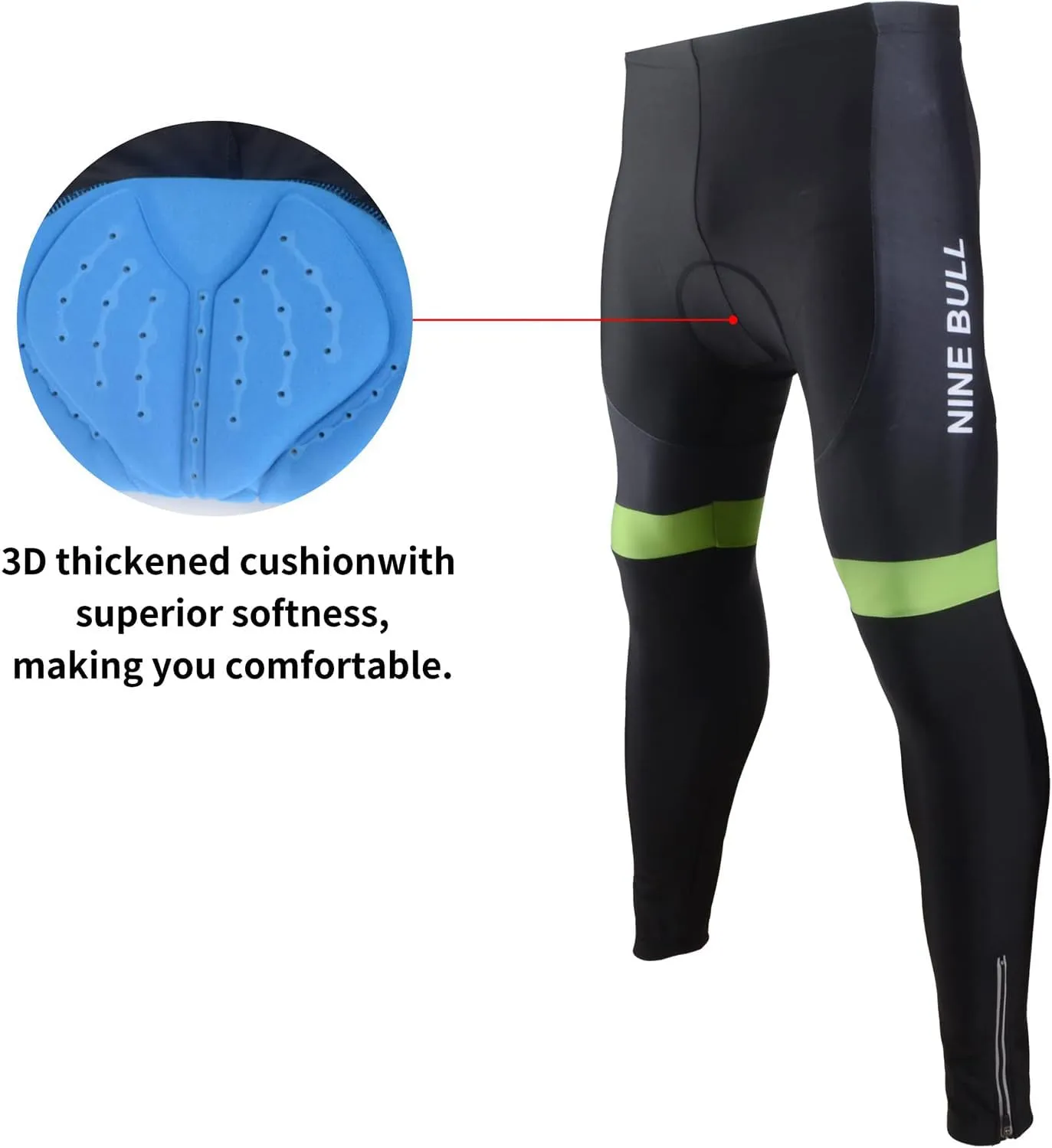 Men's Cycling Jersey Set - Reflective Quick-Dry Biking Shirt and 3D Padded Cycling Bike Shorts