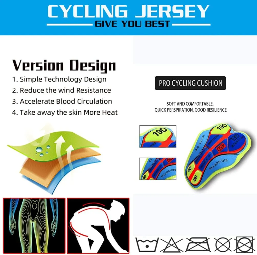 Men's Fleece Cycling Jersey Set Winter Long Sleeve Cycling Jersey Padded Cycling Jersey   Cycling Pant Belt 4D Pads