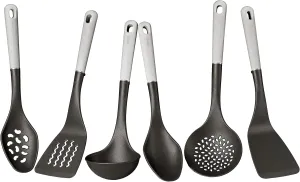 Meyer Tools and Gadgets Kitchen/Cooking Utensils Set, 6 Piece, Matte Black