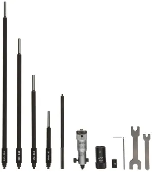 Mitutoyo 141-001 Vernier Inside Micrometer, Interchangeable Rod Type, 25-32mm Range, 0.01mm Graduation,  /-0.00664mm Accuracy