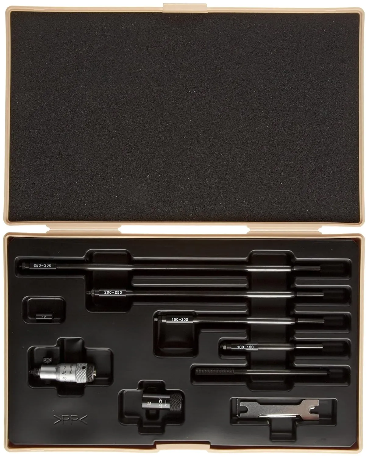 Mitutoyo 141-001 Vernier Inside Micrometer, Interchangeable Rod Type, 25-32mm Range, 0.01mm Graduation,  /-0.00664mm Accuracy