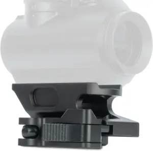 Monstrum Shrapnel Series Red Dot Riser Mount with Hypergrip QD Quick Release | Compatible with Aimpoint Micro T1/T2 Footprint