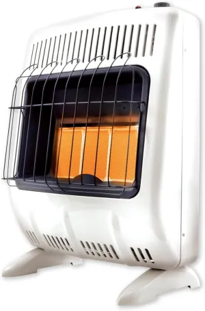 Mr. Heater MHVFRD20LPT 18,000 BTU Vent Free Radiant Propane Heater For Cold Rooms, Additions, Sun Rooms & Cabins - White