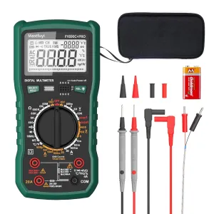 Multimeter, Photovoltaic Multimeter, Automotive Multimeter 2000V AC/DC Voltage 20A AD/DC Current, NCV Multi Tester TRMS 6000 Intelligent Anti-Burning Electrical Tester Overload Protection
