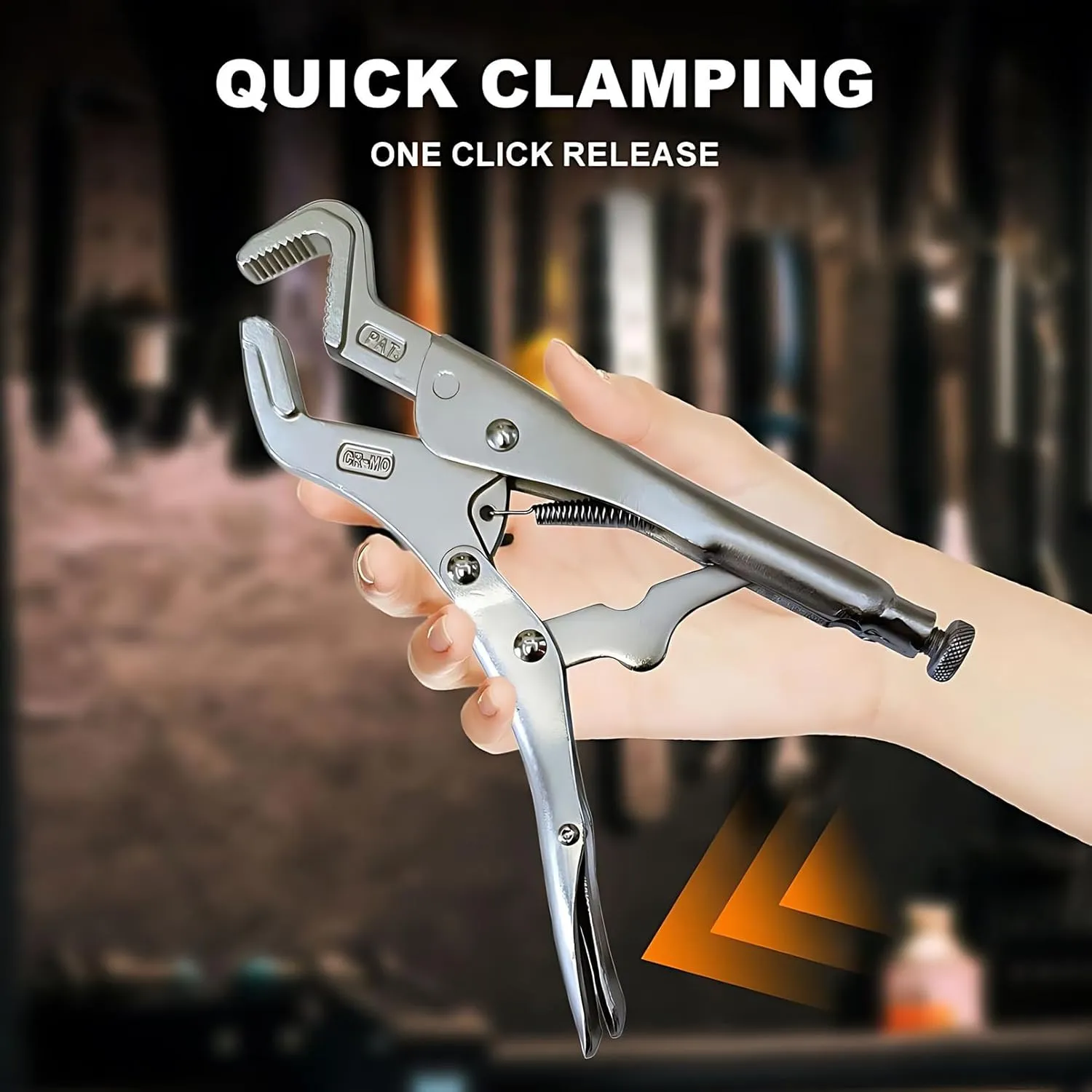 Multipurpose Locking Pliers for Welding, Versatile Locking Rod for Welding Jaw, Vice Grips Pliers for Welding, Pipe Clip Repair Welding Plier Workshop and Home Use