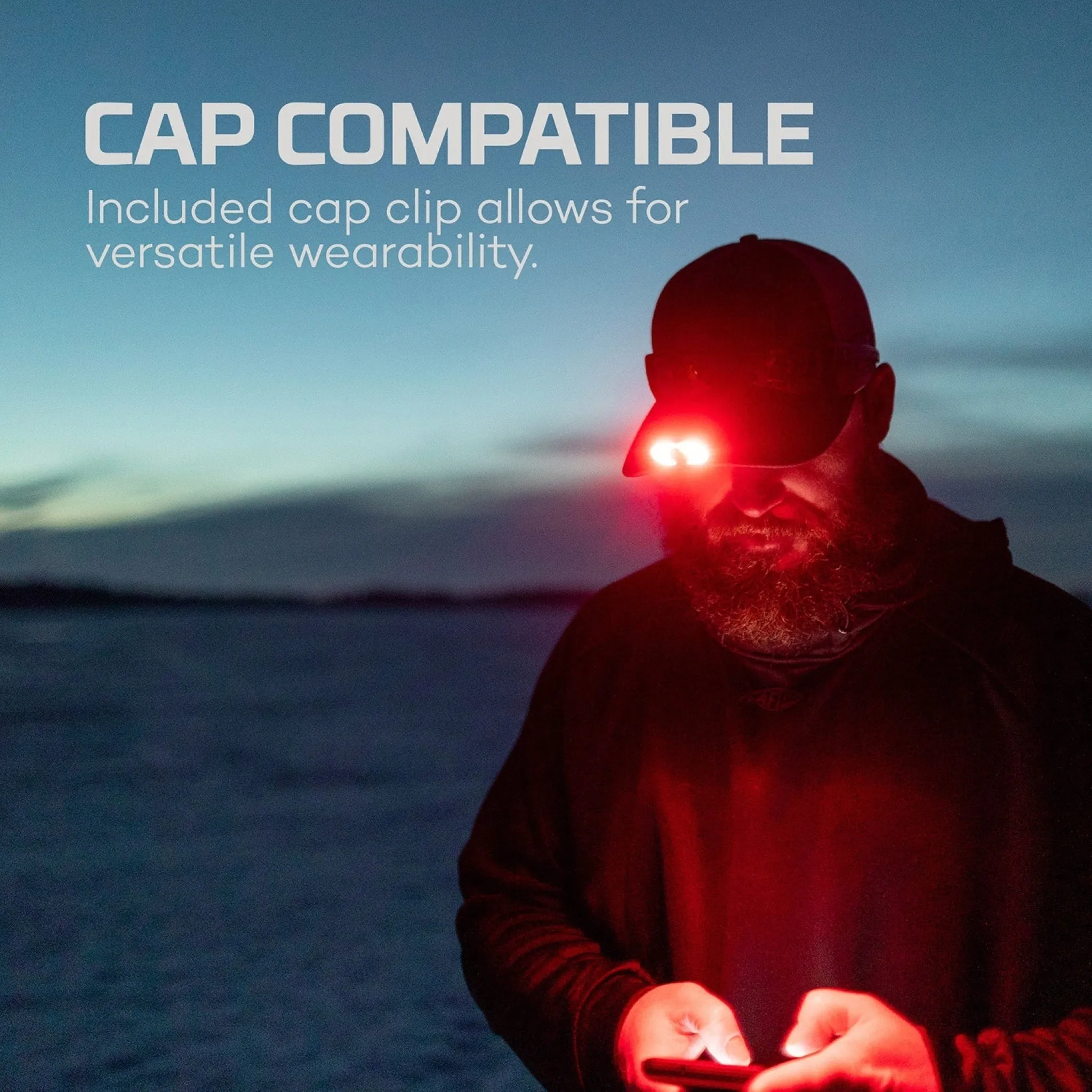 MYCRO 500  USB-C Rechargeable Headlamp and Cap Light