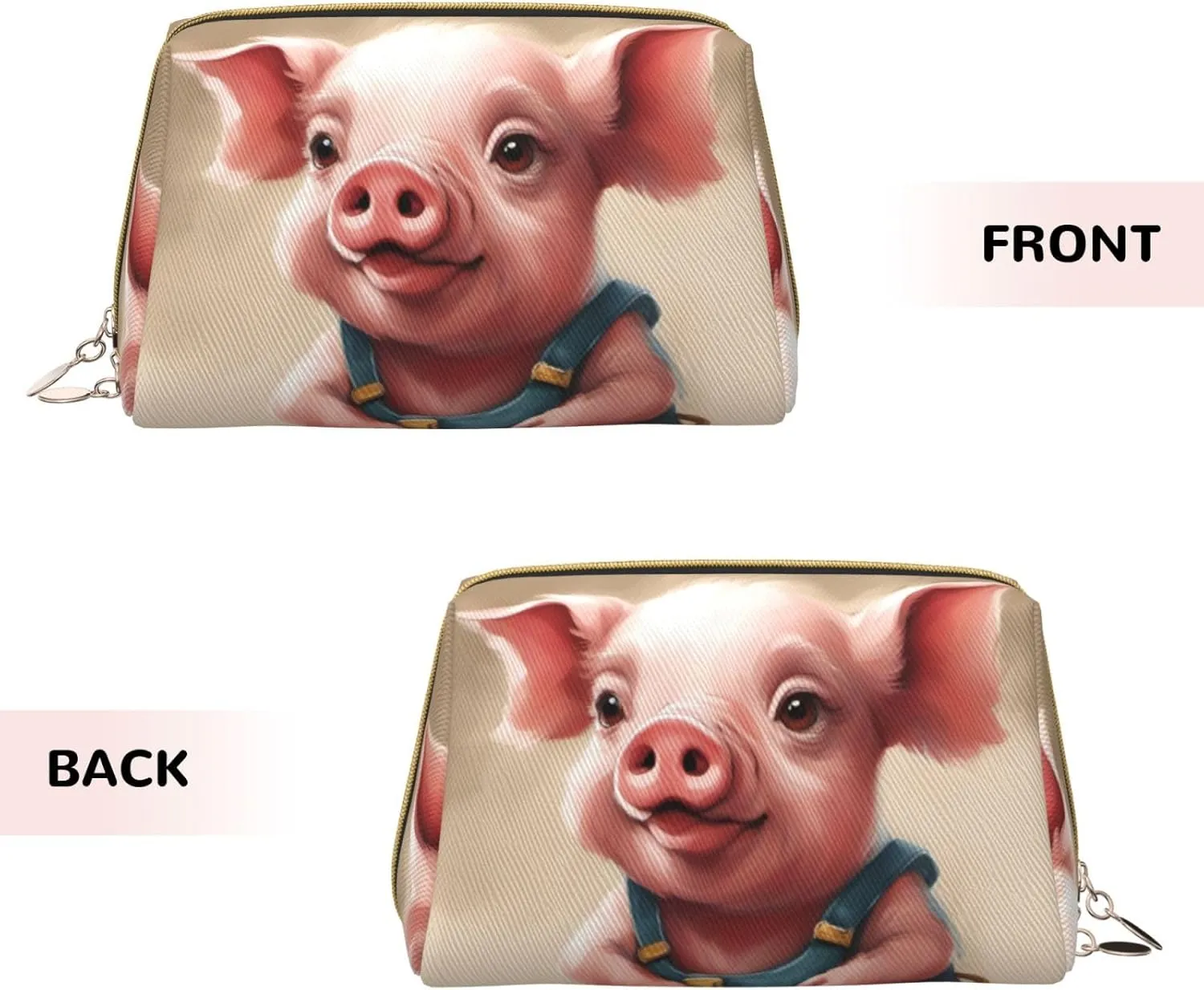 Naughty Pig Baby Toiletry Pouch, Travel-Friendly Makeup Organizer For Makeup Brushes, Lipsticks