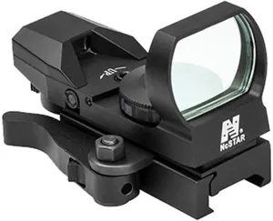 NC Star D4BLQ NcSTAR, Blue Reflex Sight 4 Reticles, QR Mount, Black, Blue
