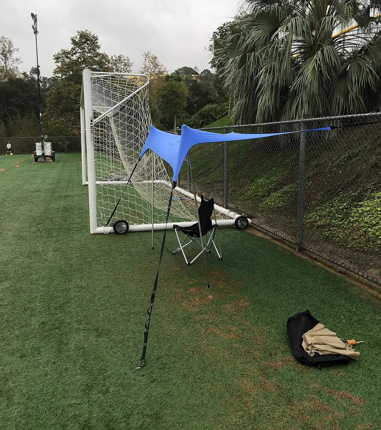 Neso Sidelines 1 Versatile Sports Sun Shelter, Patented Corners & Poles, 100% Recycled Stakes, 4.5lb