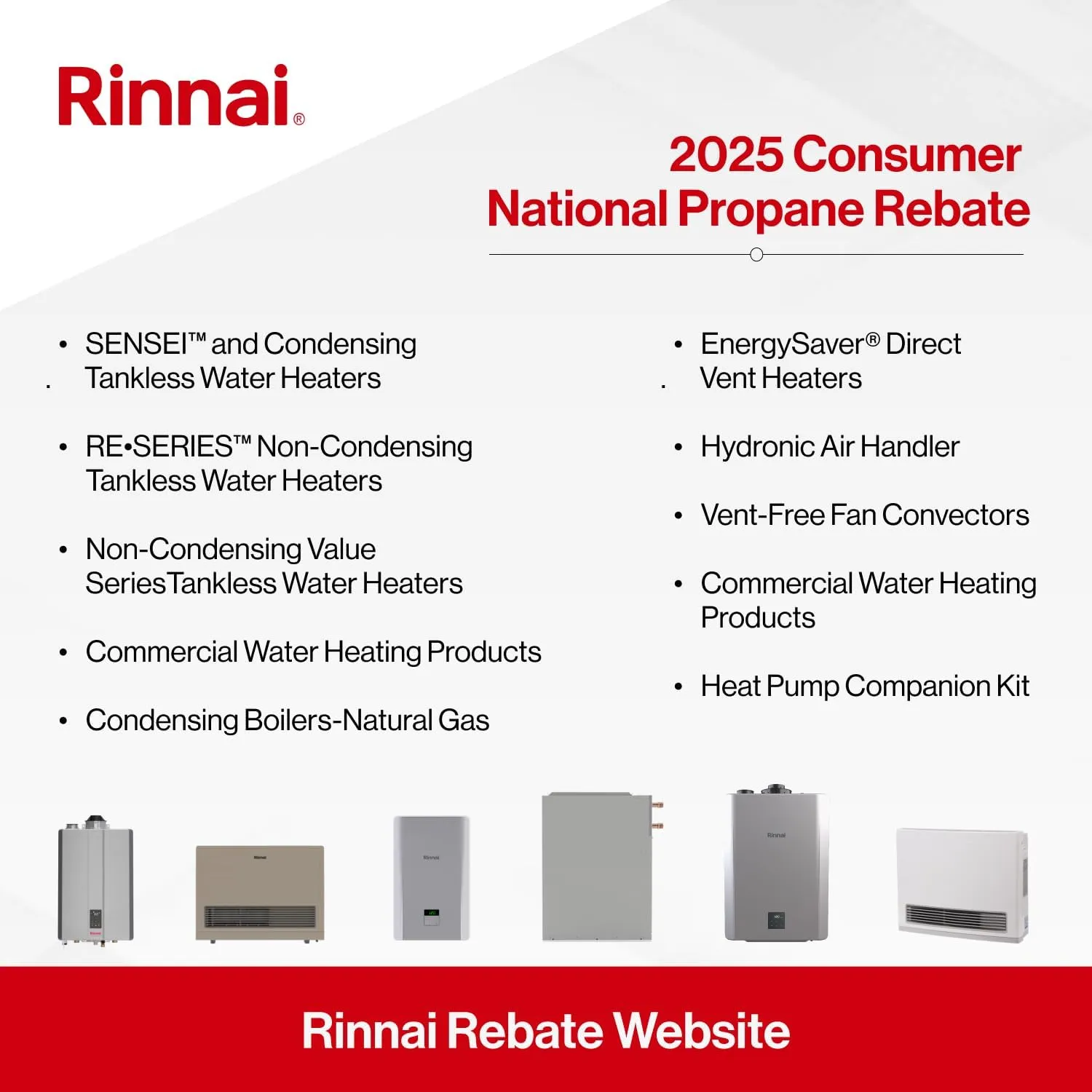 NEW Rinnai RX130iN Condensing Smart Sense Natural Gas or Propane Tankless Water Heater, Indoor or Outdoor Water Heater, Up to 7.1 GPM, 130,000 BTU