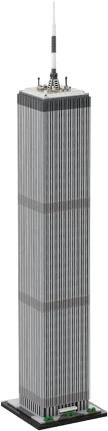 New York 1:800 World Trade Center Architecture Modular Building Bricks Set,MOC 1:800 Scale Architecture Construction Sets Ideas Gifts for Adults,(2126Pcs)