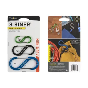 Nite Ize S-Biner® Aluminum Dual Carabiner Combo 3-Pack