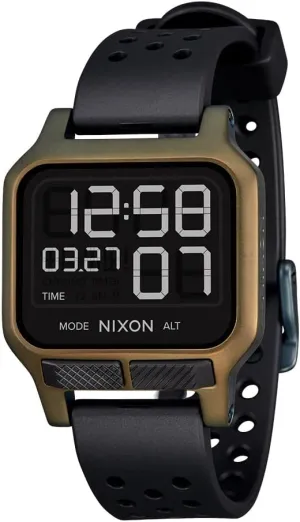 NIXON Heat A1320 - Digital Watch for Men and Women - 100M Water Resistant Exercise Workout and Running Watch - Mens Ultra Thin Lightweight Sport Watches - Custom 38 mm LCD Display, 20mm PU Band