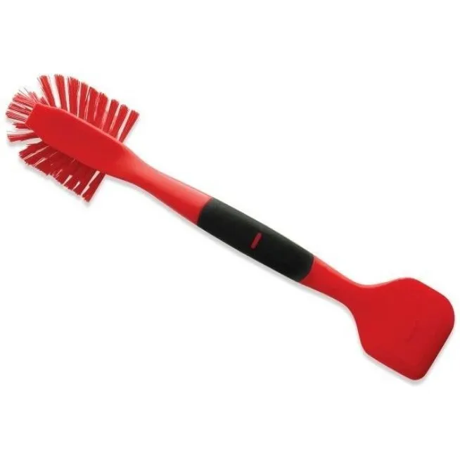 Norpro 2in1 Dish Scrub Brush Dishes Cleaning Scrubber Wand and Pot Scraper