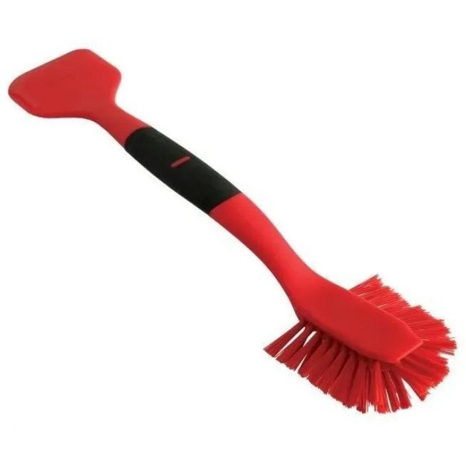 Norpro 2in1 Dish Scrub Brush Dishes Cleaning Scrubber Wand and Pot Scraper