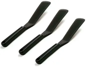 Norpro My Favorite Spatula - 11" Flexible Heat Resistant Nylon Turner - Black (3 Pack)