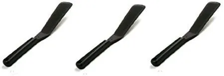 Norpro My Favorite Spatula - 11" Flexible Heat Resistant Nylon Turner - Black (3 Pack)