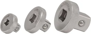 OEMTOOLS 22535 Low Profile Adapter Set, 3 Piece Set, Converts Ratchet Sizes, 1/2", 1/4", and 3/8" Drive Socket Adapter Set, Designed to Fit Tight Spaces