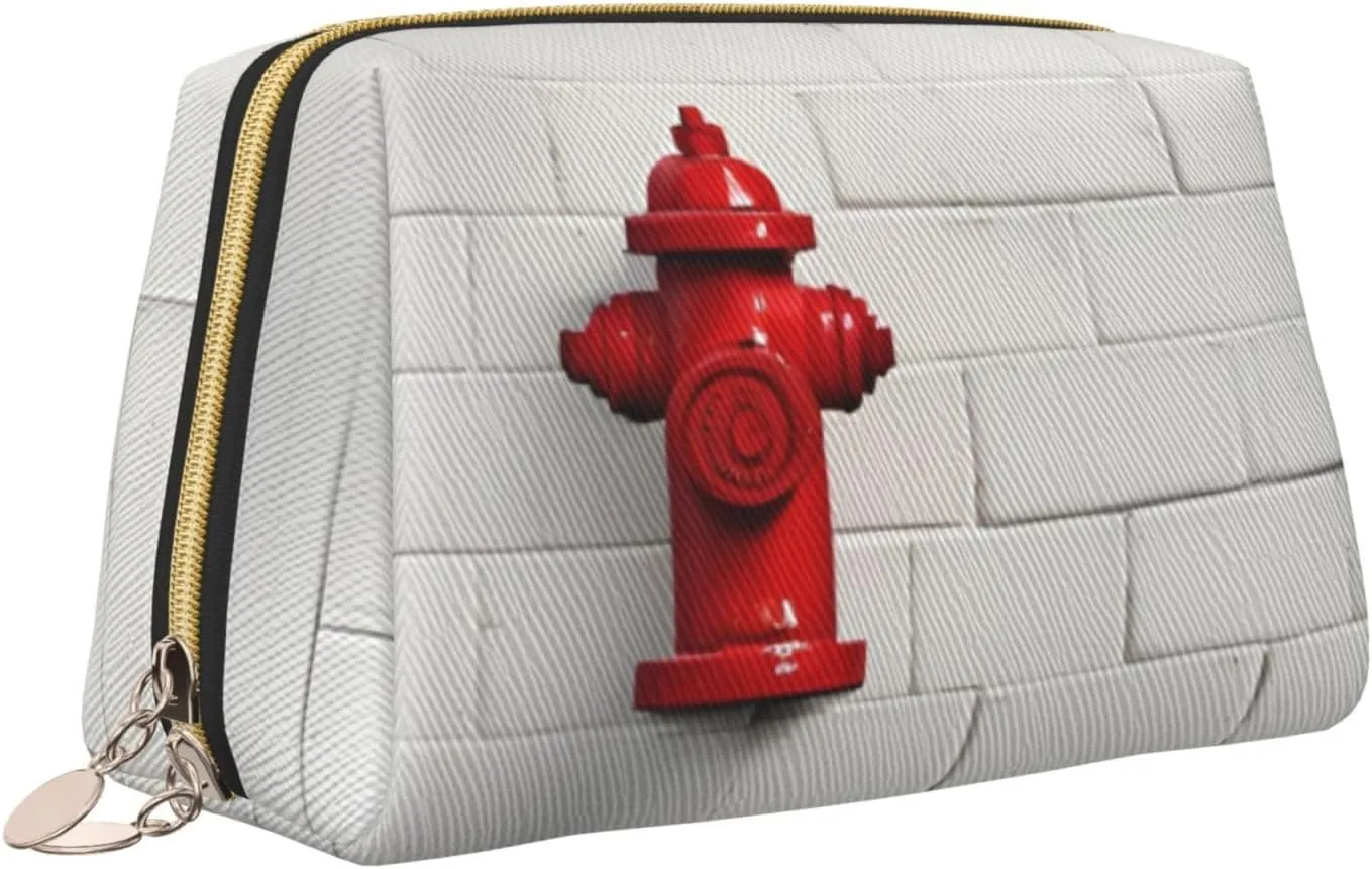 Old White Brick Wall Toiletry Pouch, Travel-Friendly Makeup Organizer For Makeup Brushes, Lipsticks