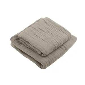 ORGANIC GAUZE TOWEL SET/Clay