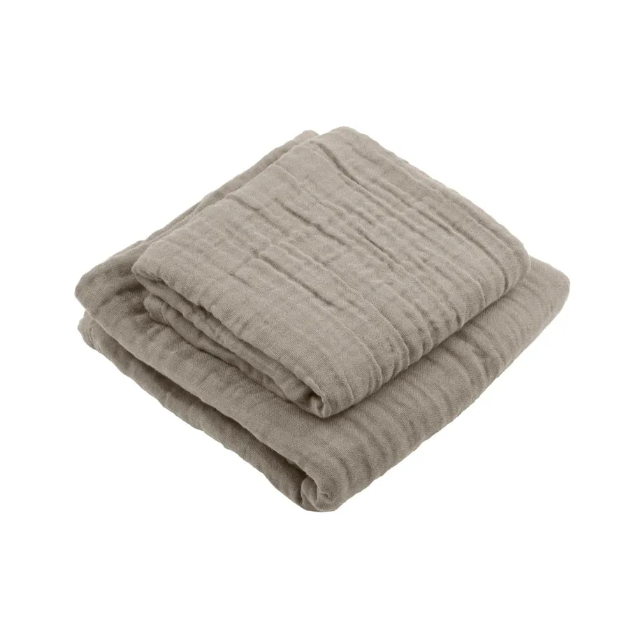 ORGANIC GAUZE TOWEL SET/Clay