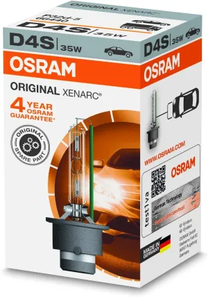 OSRAM XENARC ORIGINAL D4S HID, xenon headlight bulb, 66440, folding carton box (1 piece)