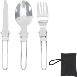 OUKENS Travel Tableware Set, Collapsible Utensils Set, Portable Stainless Steel Flatware Sets for Garden Dinner RV Life Daily Life