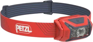 PETZL ACTIK Headlamp - Powerful 450 Lumen Light with Red Lighting, for Hiking, Climbing, Running, and Camping - Red