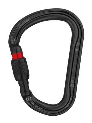Petzl Carabiner WILLIAM Screw Lock BLACK