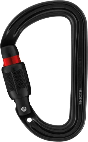Petzl Sm'D Carabiner - Versatile, Lightweight, Compact, D-Shaped Locking Carabiner for Rock and Ice Climbing