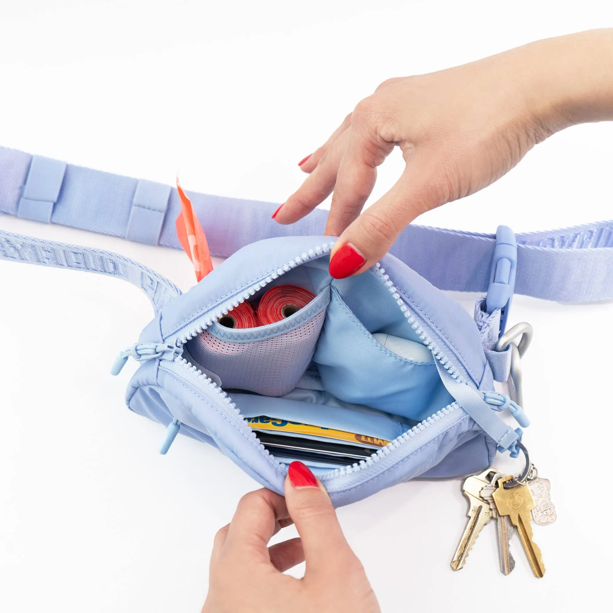 Playfield - Bailey Sling Bag, Dog Walking Bag - Periwinkle Sky