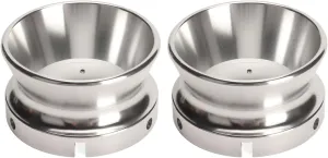 Polished Aluminium Nab Hub Adapters, 10 Inch Universal Reel to Reel Opener for Studer Revox Akai Teac, 2Pcs, Without Base