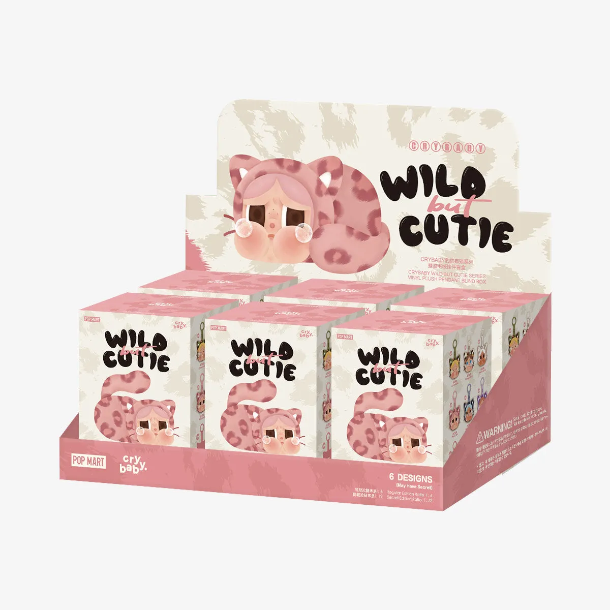POP MART CRYBABY Wild But Cutie Series Vinyl Plush Pendant Blind Box