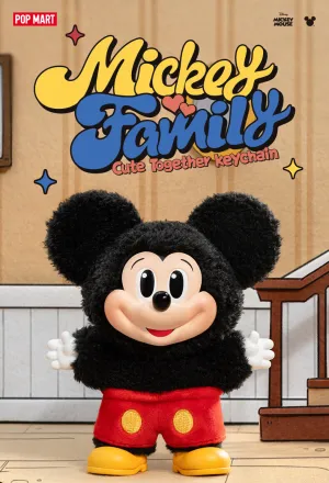 POP MART Mickey Family Cute Together Keychain Series Figures