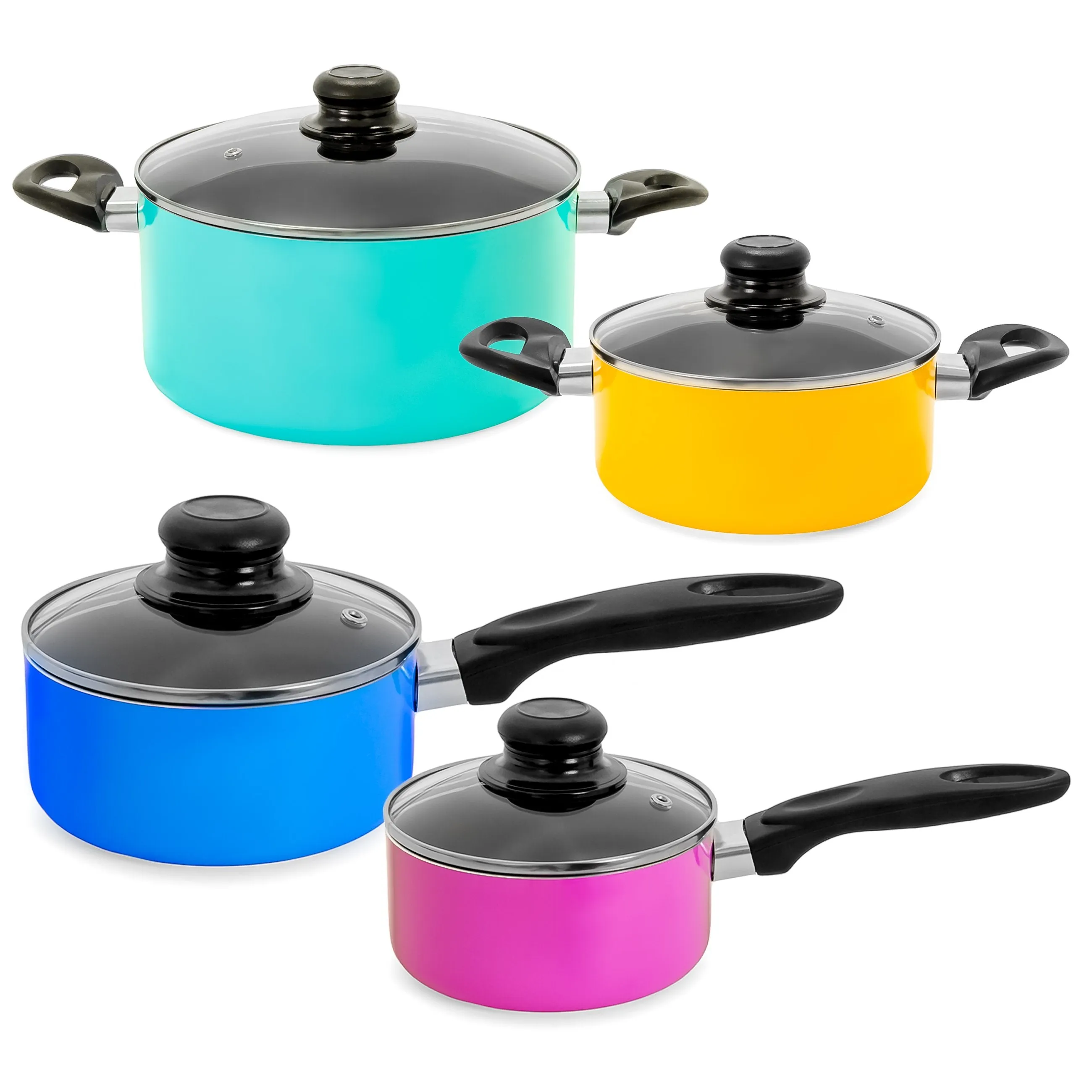 Pots Free High-capacity functionality BPA 15-Piece Pans & Set Nonstick Utensils Kitchen Curated collection w/