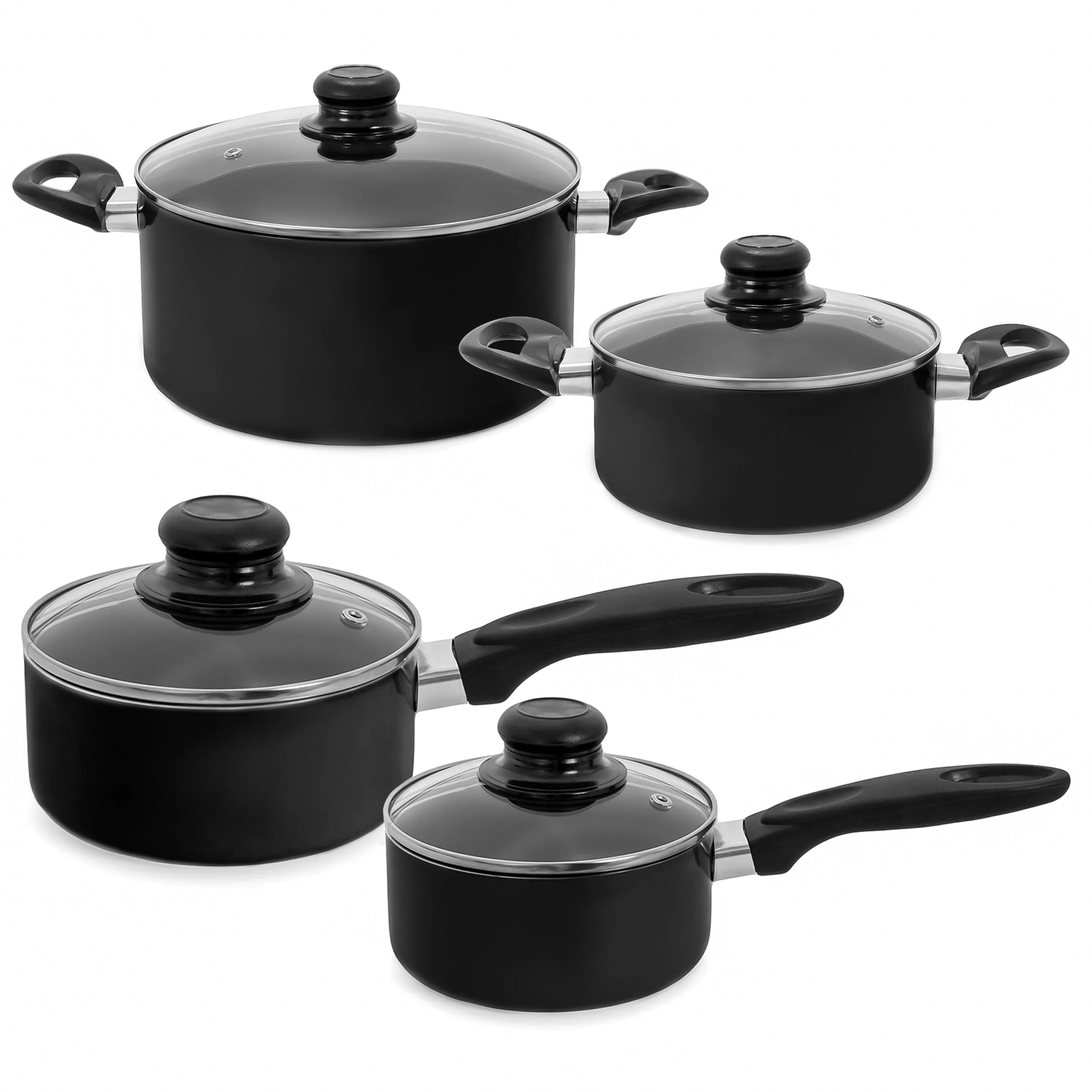 Pots Free High-capacity functionality BPA 15-Piece Pans & Set Nonstick Utensils Kitchen Curated collection w/