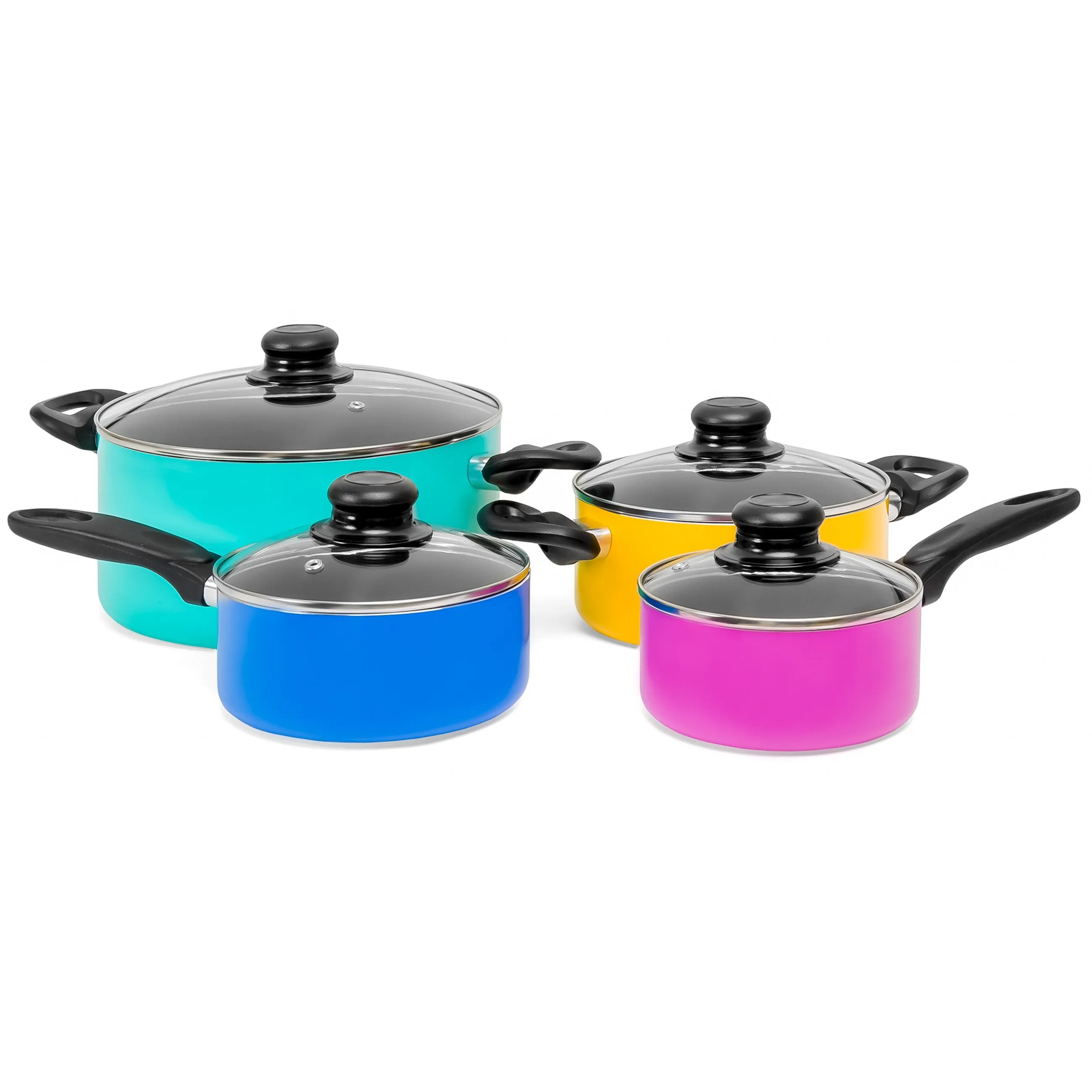 Pots Free High-capacity functionality BPA 15-Piece Pans & Set Nonstick Utensils Kitchen Curated collection w/
