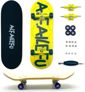 Pro Fingerboard 32mm Wooden Board Professional Finger Skateboard Trucks CNC Wheels with Bearings (AILEFU)