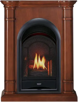 ProCom Dual Fuel Vent Free Gas Fireplace System - 15,000 BTU, T-Stat Control, AppleSpice Finish - Model# PCS150T-3AS