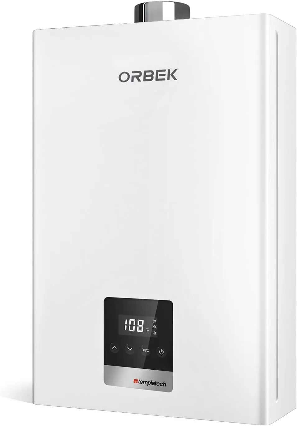 Propane Gas Tankless Water Heater - ORBEK 100,000 BTU Up to 4.3 GPM Indoor Installation - CSA Certified On-Demand Instant Hot Water Heater 3/4" NPT Connector Size