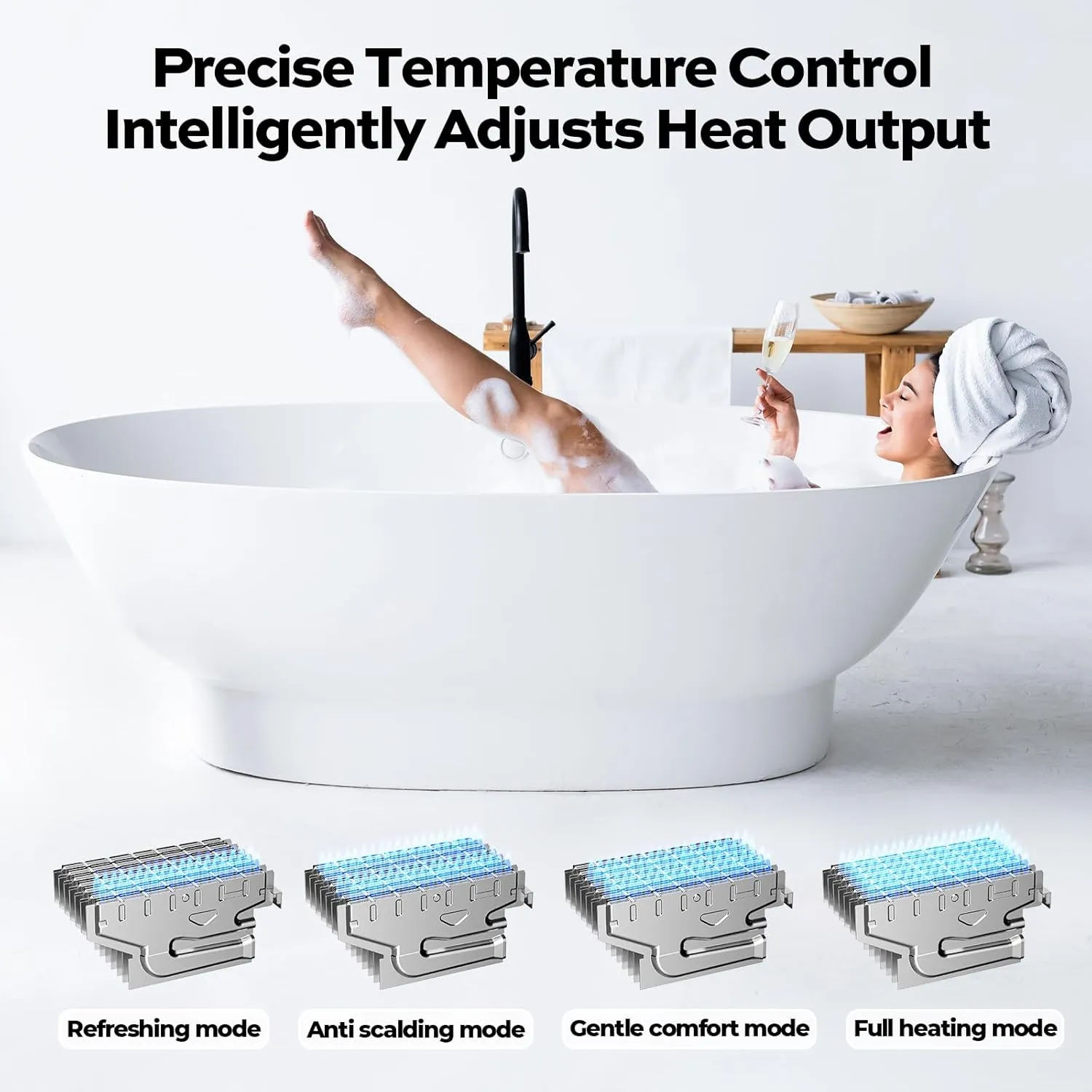 Propane Tankless Water Heater Outdoor - ORBEK 120,000 BTU Up to 5.1 GPM Outdoor Installation - CSA Certified On-Demand Instant hot Water Heater 3/4" NPT Connector Size