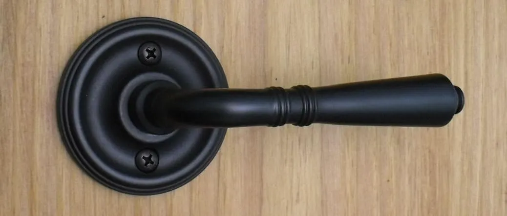Providence by FPL- Solid Brass Passage Lever Set for Closet/Hallway Doors, 2-3/4" Backset, Oil Rubbed Bronze Finish