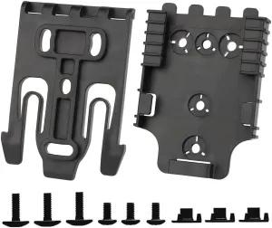 Qls Kit Quick Locking System Kit with Qls19 Locking Fork and Qls22 Receiver Plate for Quick Connect Release Work Duty Holster and Accessories