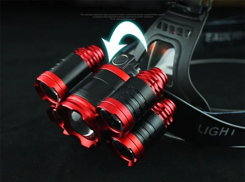 "BIG-BOB" 5 LED'S 12500LM HEADLAMP