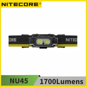 Rechargeable LED Headlamp 1700 Lumens with White and Red Lights for Hiking/Trekking