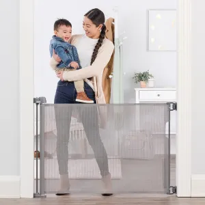Regalo Extra Wide Retractable Baby Gate, Award Winning Brand, Expands up to 50" Wide, Easy Install, Includes Installation Template, Locking Indicator
