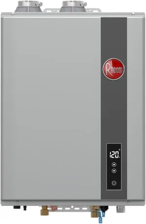 Rheem RRTGH95DVLP3701178 Rheem RTGH Series 9.5 GPM 199,900 BTU 120 Volt Residential Indoor Liquid Propane Tankless Water Heater Stainless Steel