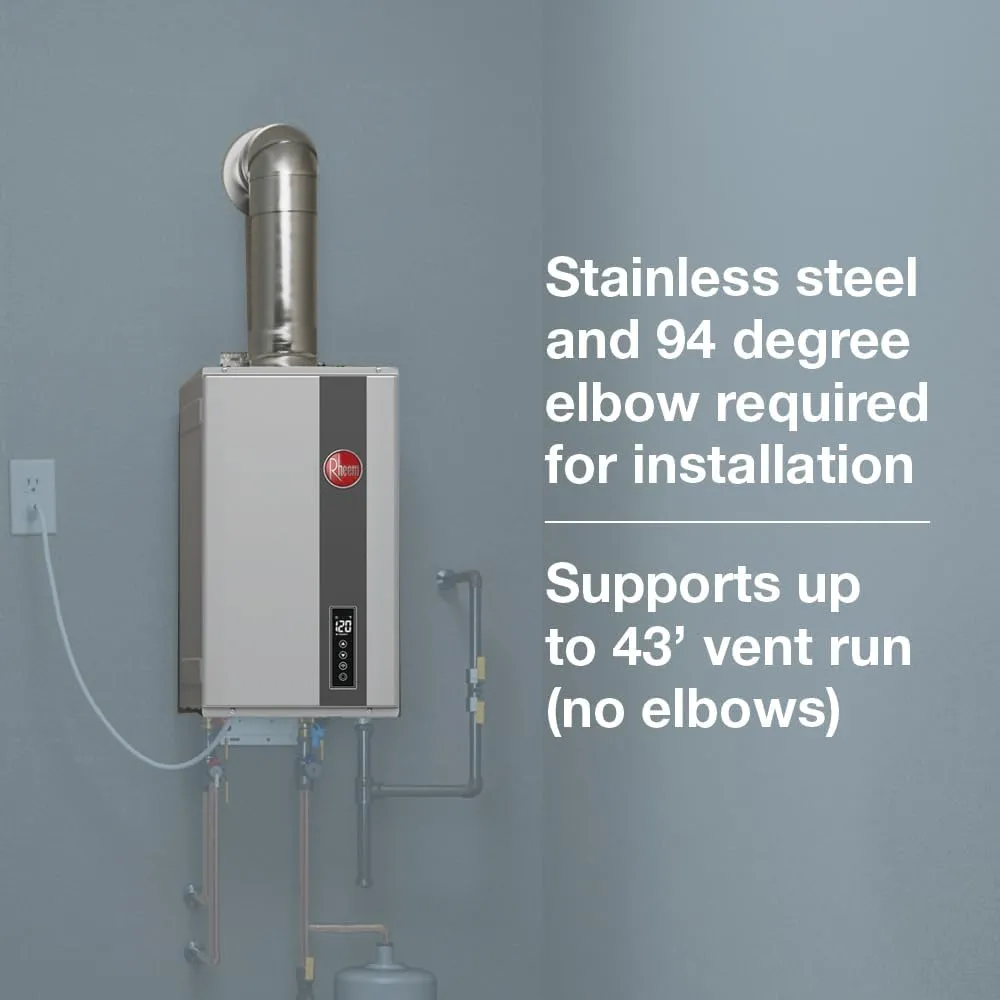 Rheem RTG-70DVLP-3 High Efficiency Non-Condensing Indoor Tankless Liquid Propane Water Heater, 7.0 GPM